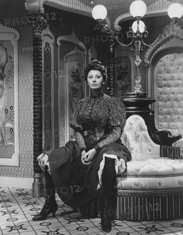 Sophia Loren, on-set of the Film, "Lady L", 1965