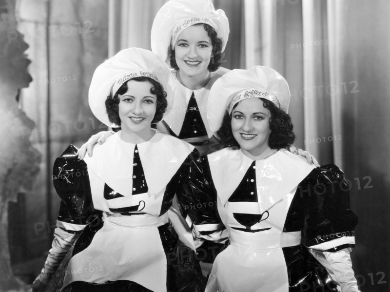 The Boswell Sisters, Martha, Vet, Connee, Publicity Portrait for the Film, "Moulin Rouge", Fox, 1934