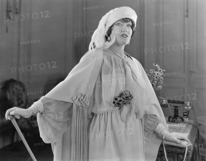 Gloria Swanson, on-set of the Silent Film "Prodigal Daughters", 1923