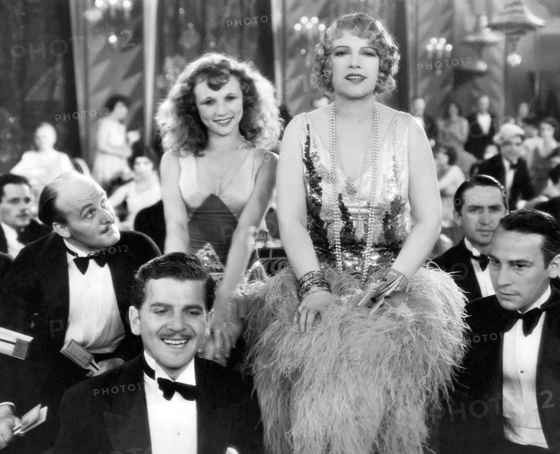 Texas Guinan, on-set of the Film "Queen of the Nightclubs", 1929