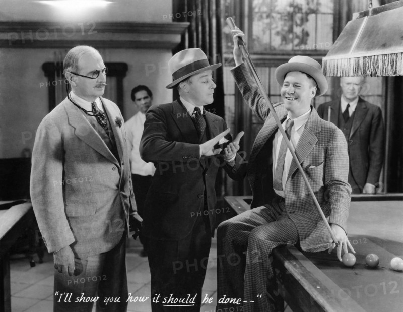 Richard 'Skeets' Gallagher, (center), Jack Oakie,  on-set of the Film "The Social Lion",  1930