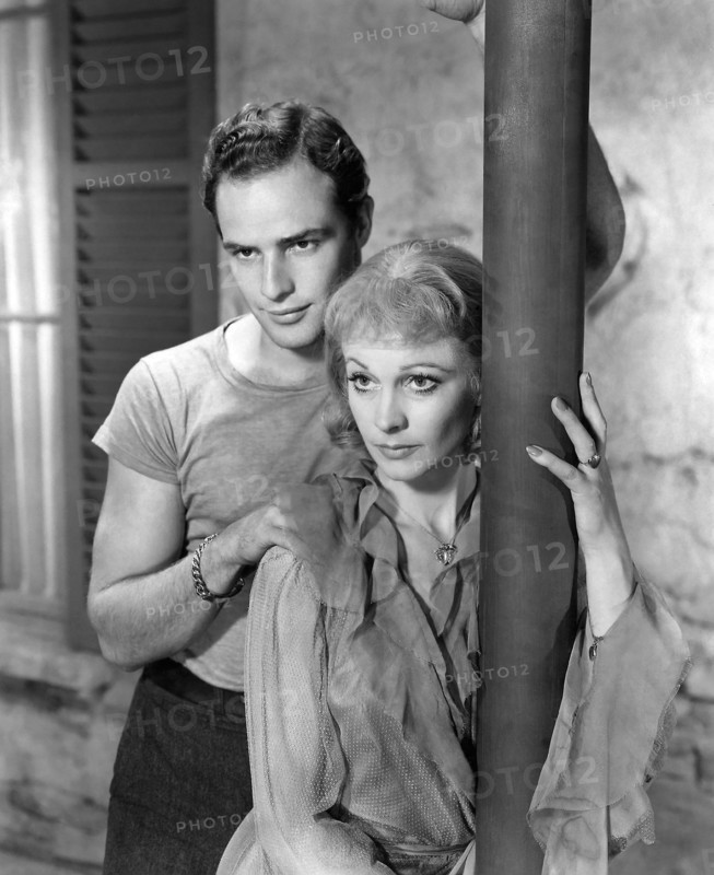 Marlon Brando, Vivien Leigh, on-set of the Film "A Streetcar Named Desire", 1951