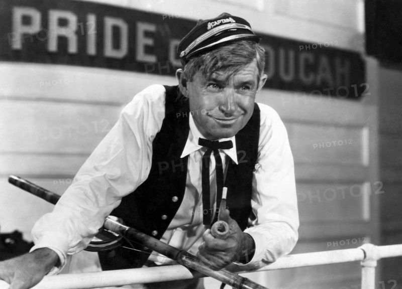 Will Rogers, on-set of the Film "Steamboat Round the Bend", 20th Century Fox, 1935