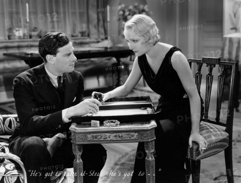 Norman Foster, Carole Lombard, on-set of the Film "Up Pops the Devil", 1931