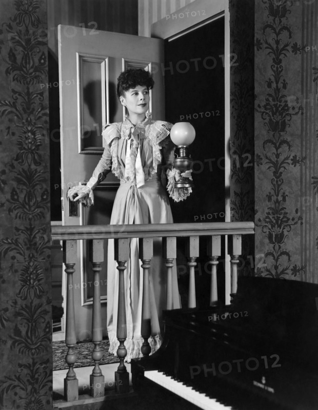 Ruth Gordon, on-set of the Broadway Play "Three Sisters", Ethel Barrymore Theater, New York, 1942