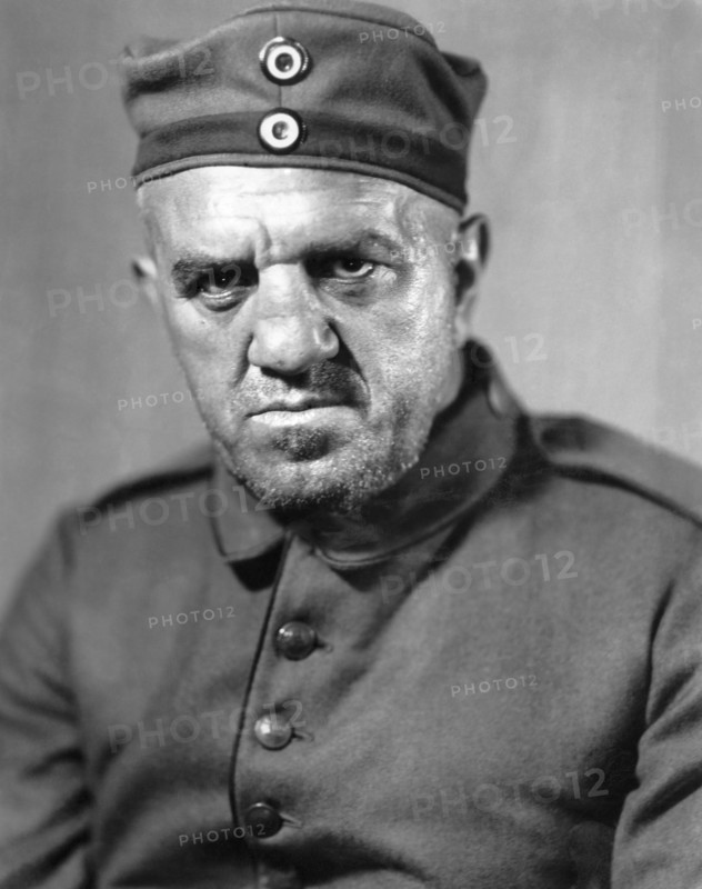 Louis Wolheim, on-set of the Film "All Quiet on the Western Front", 1930