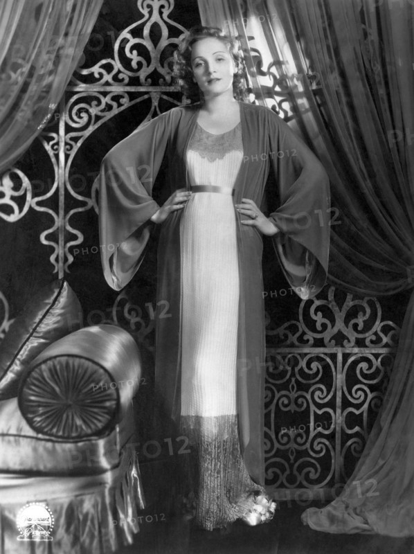 Marlene Dietrich, on-set of the Film "Dishonored", 1931