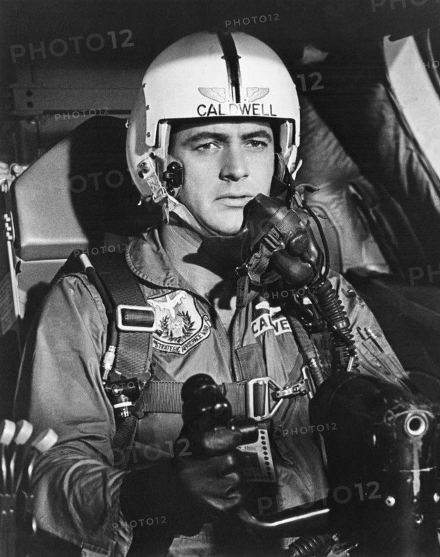 Rock Hudson, on-set of the Film "A Gathering of Eagles", 1963