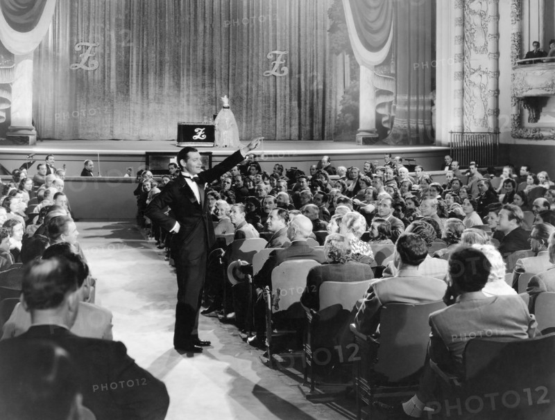 Clark Gable, Laura Hope Crews, (onstage), on-set of the Film "Idiot's Delight", 1939