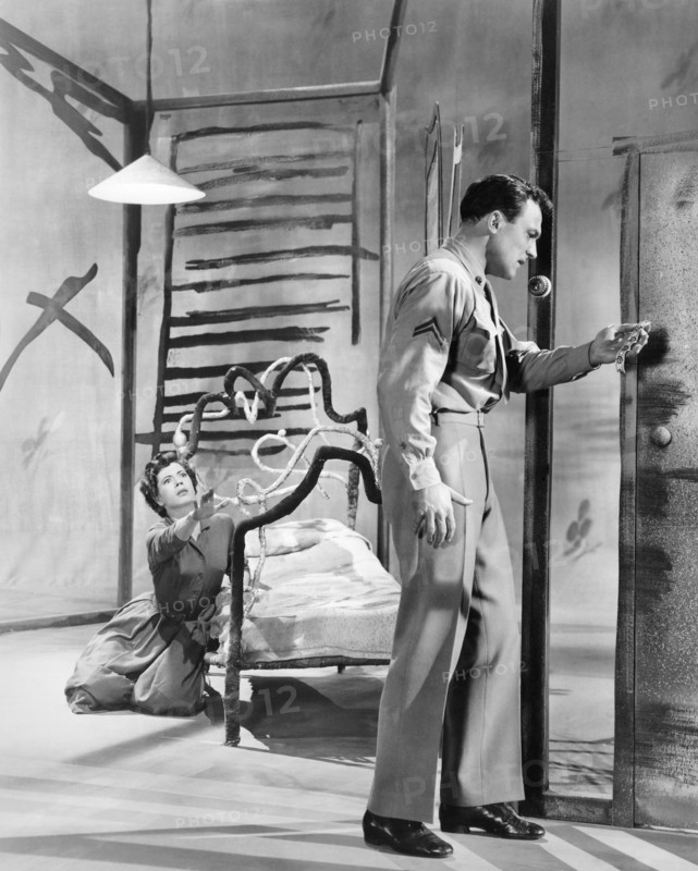Diana Adams, Gene Kelly, on-set of the Film "Invitation to the Dance", 1956