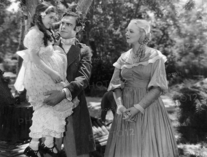 Edith Fellows, Colin Clive, Virginia Bruce, on-set of the Film "Jane Eyre", 1934