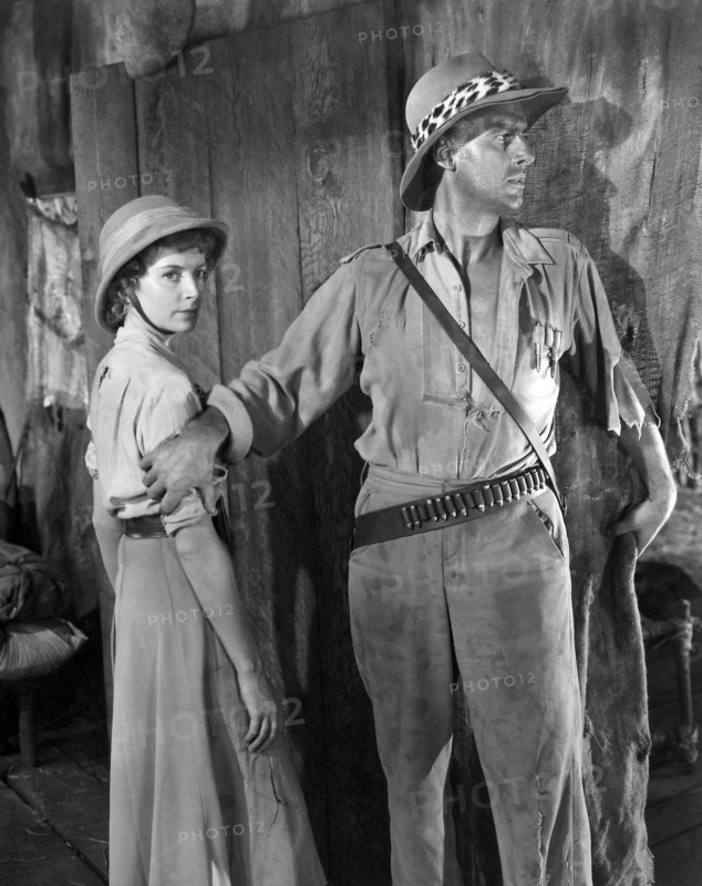 Deborah Kerr, Stewart Granger, on-set of the Film "King Solomon's Mines", 1950