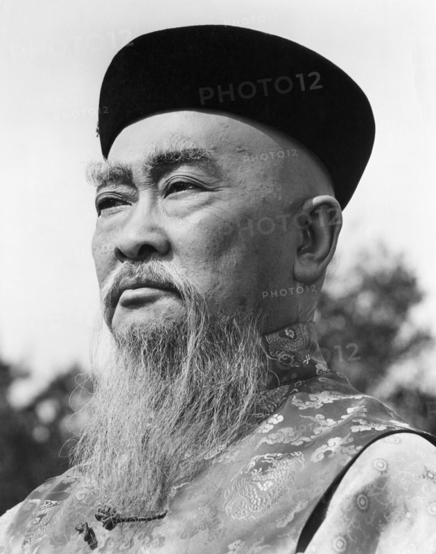 Richard Loo, on-set of the Film "One More Train to Rob", 1971