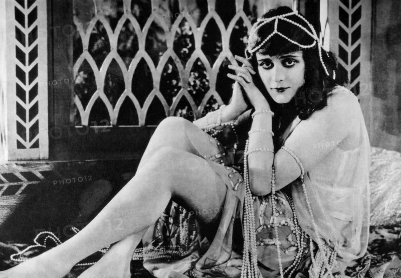 Theda Bara, on-set of the Silent Film "Salome", 1918