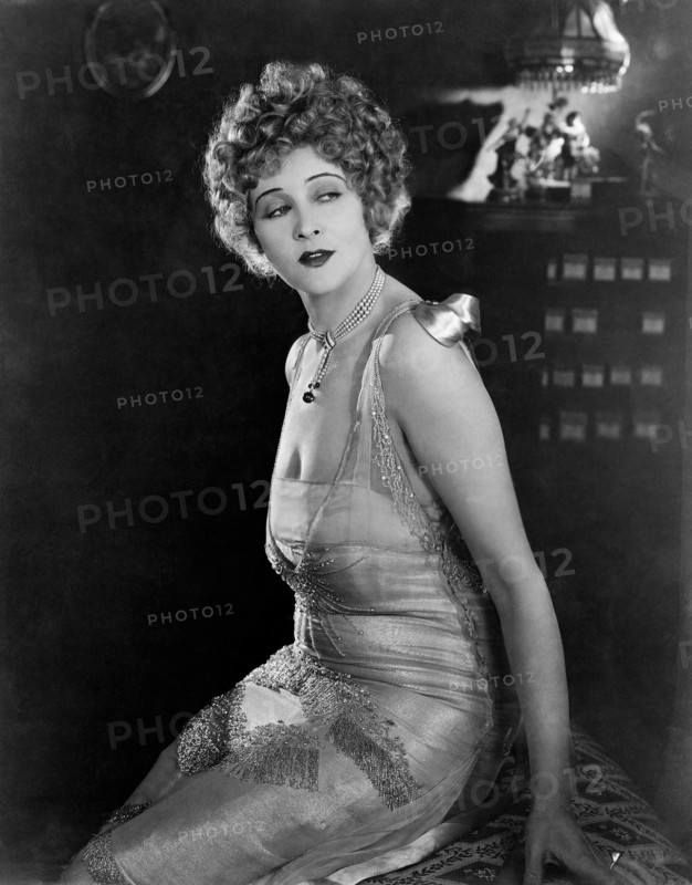 Anna Q. Nilsson, on-set of the Silent Film "Too Much Money", 1926