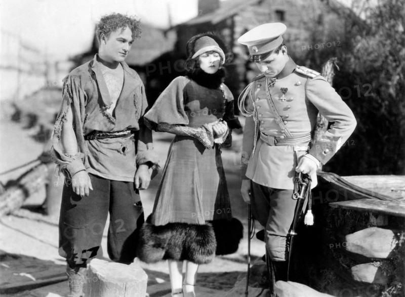 William Boyd, Elinor Fair, Victor Varconi, on-set of the Silent Film "The Volga Boatman", 1926