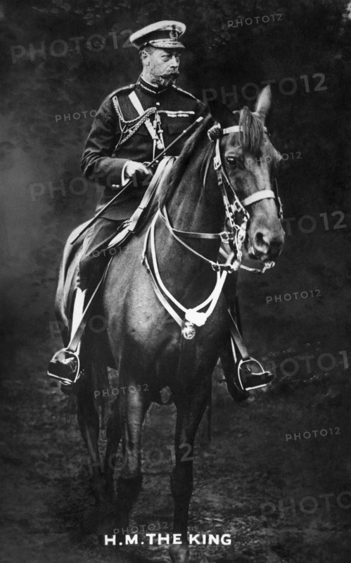 King George V, of United Kingdom, Portrait on Horse, circa late 1920's