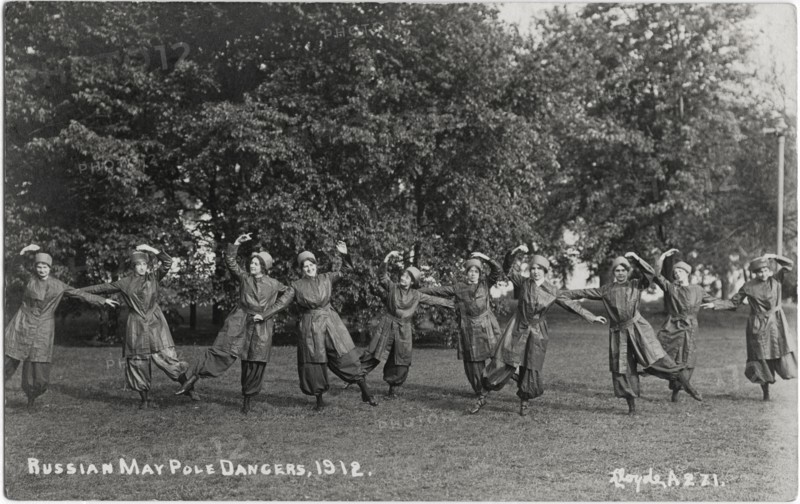 Russian May Pole Dancers, 1912