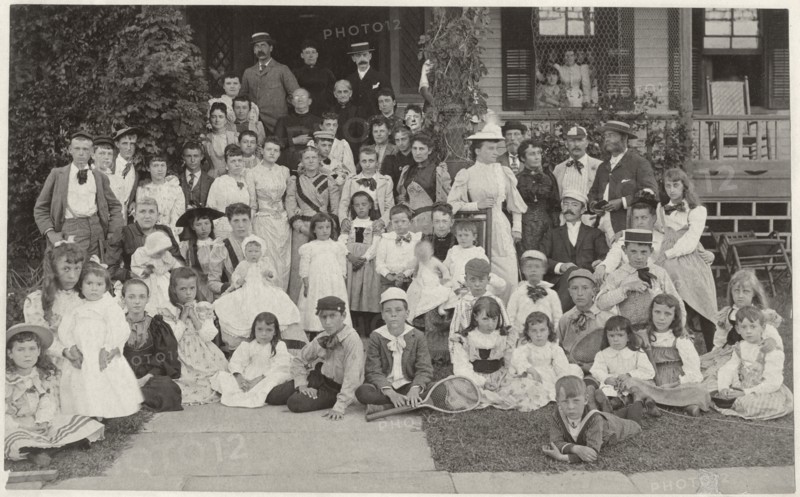 Large Group Portrait, Land’s End, Point Pleasant New Jersey, USA, circa 1888