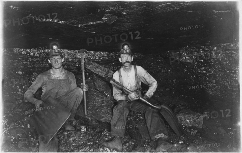 Two Coal Miners, Pennsylvania, USA, circa 1890