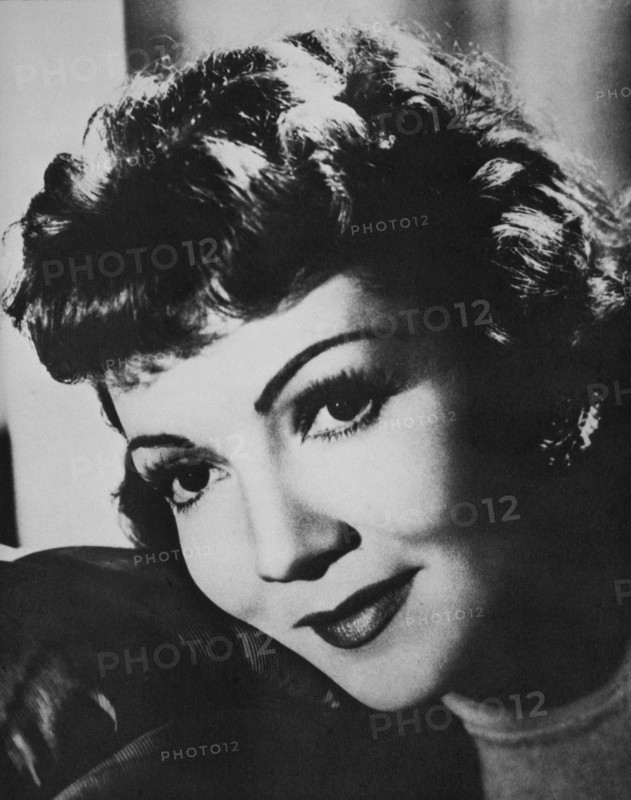 Actress Claudette Colbert, Portrait, circa 1930's
