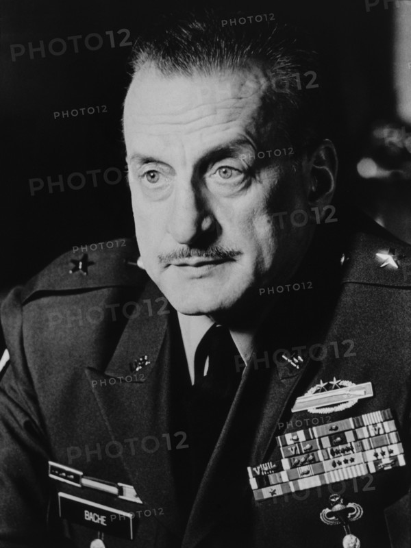 George C. Scott, on-set of the Film "Taps", 1981