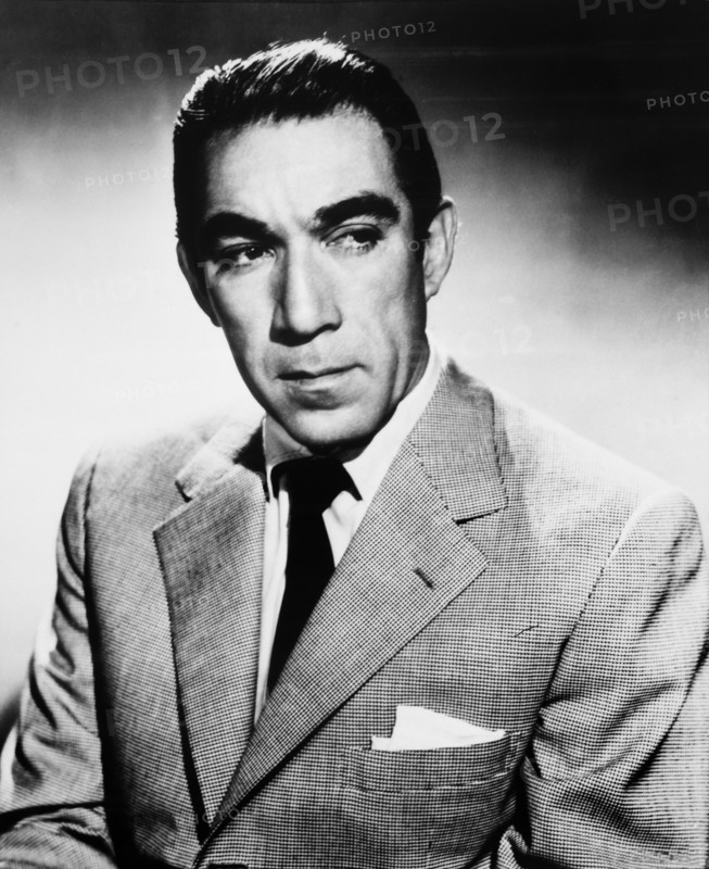Anthony Quinn, Publicity Portrait from the Film "The Naked Street", 1955