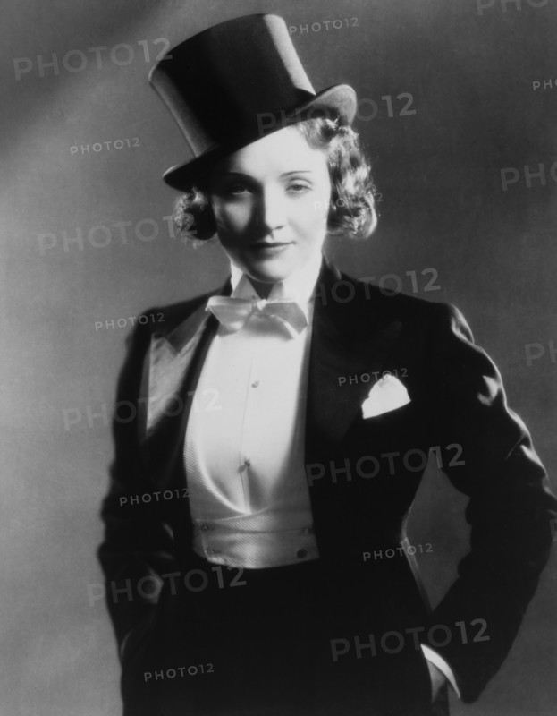 Marlene Dietrich, on-set of the Film "Morocco", 1930