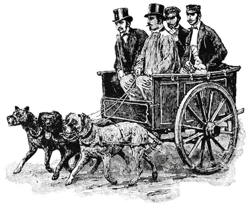 Passenger Conveyance, Holland, "Classical Portfolio of Primitive Carriers", by Marshall M. Kirman, World Railway Publ. Co., Illustration, 1895