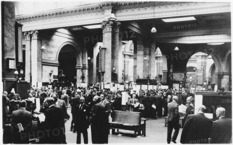 Stock Exchange, Generval View, London, England, UK, circa 1949