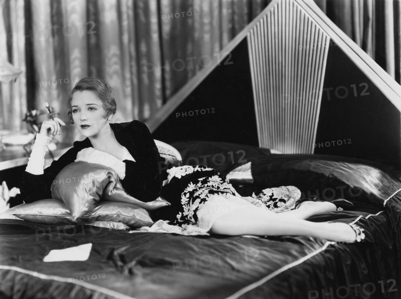 Bebe Daniels, on-set of the Film “My Past”, 1931