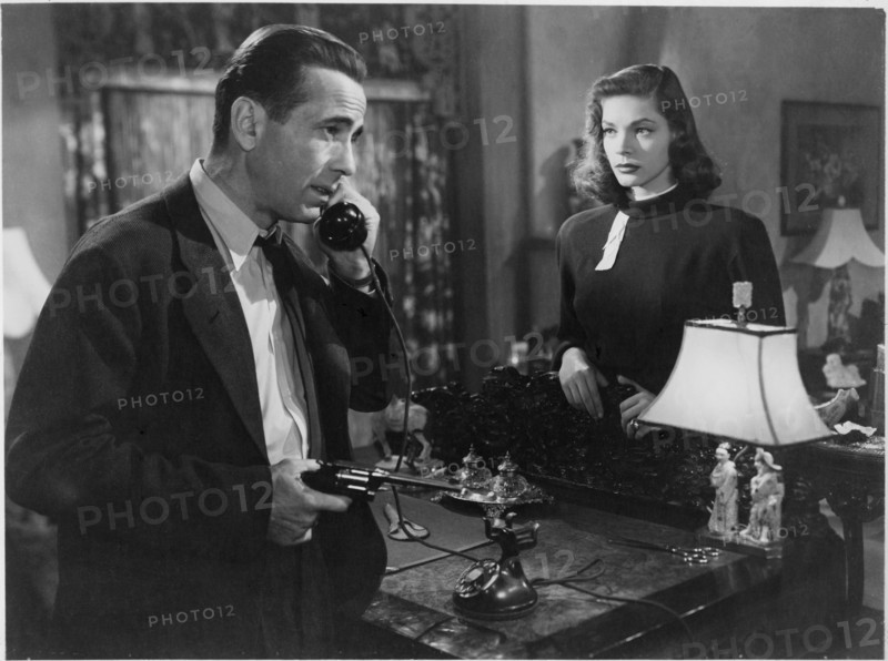 Humphrey Bogart, Lauren Bacall, on-set of the Film “The Big Sleep, 1946