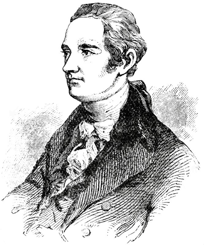 Alexander Hamilton, Engraving, 1889