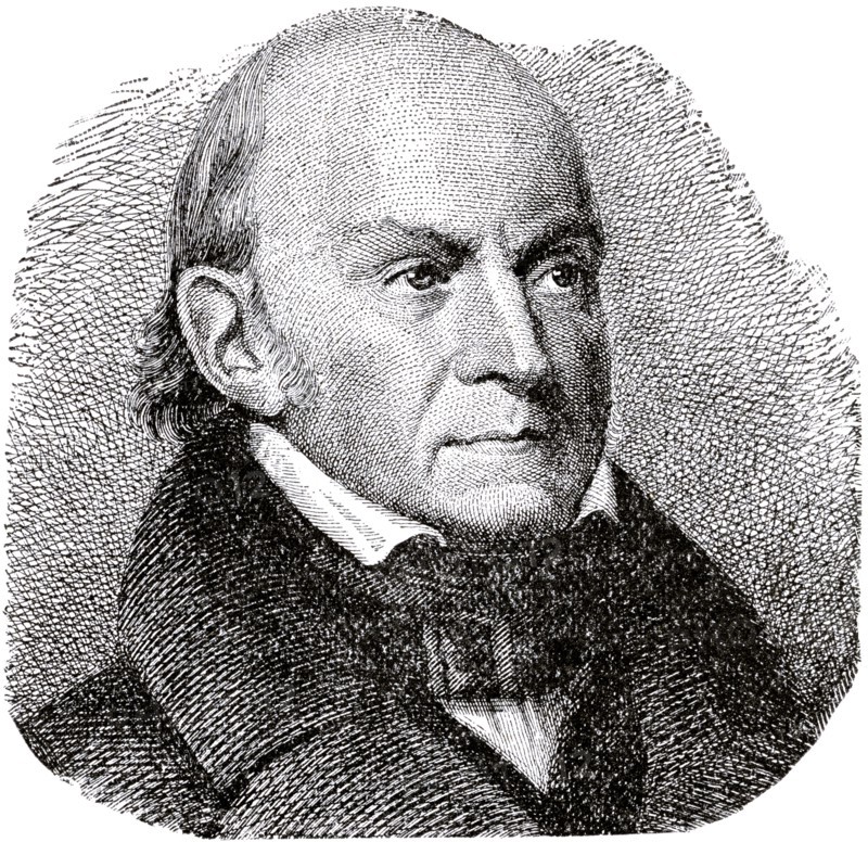 John Quincy Adams (1767-1848), 6th President of the United States, Engraving, 1889