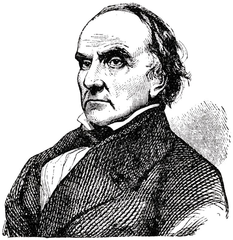 Daniel Webster (1782-1852), American Senator and Statesman, Engraving, 1889