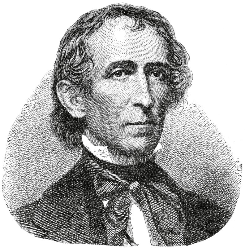 John Tyler (1790-1862), 10th President of the United States, Engraving, 1889