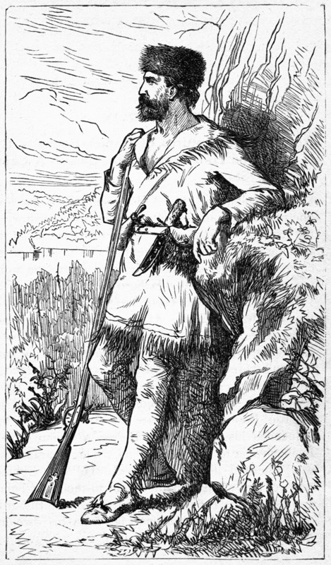 Daniel Boone (1734-1820), Book Illustration from “Indian Horrors or Massacres of the Red Men”, by Henry Davenport Northrop, 1891