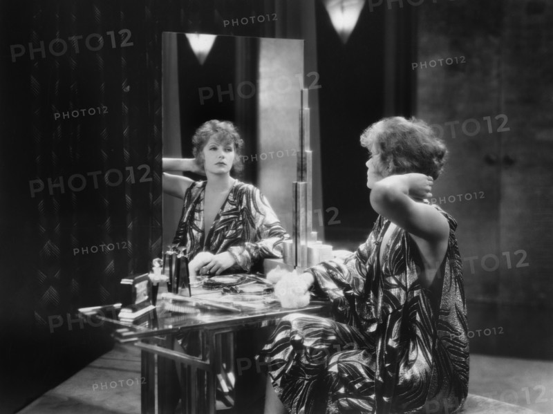 Greta Garbo on-set of the Silent Film, "The Kiss", 1929