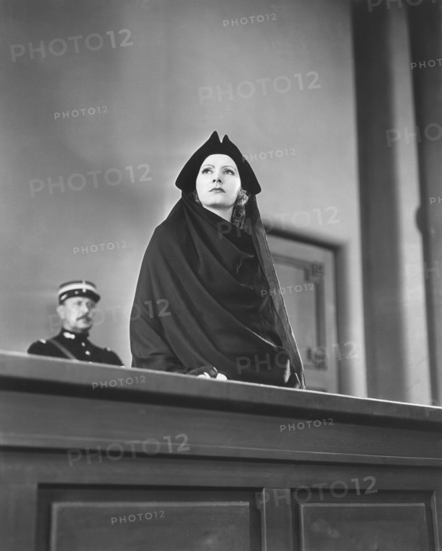 Greta Garbo on-set of the Silent Film, "The Kiss", 1929