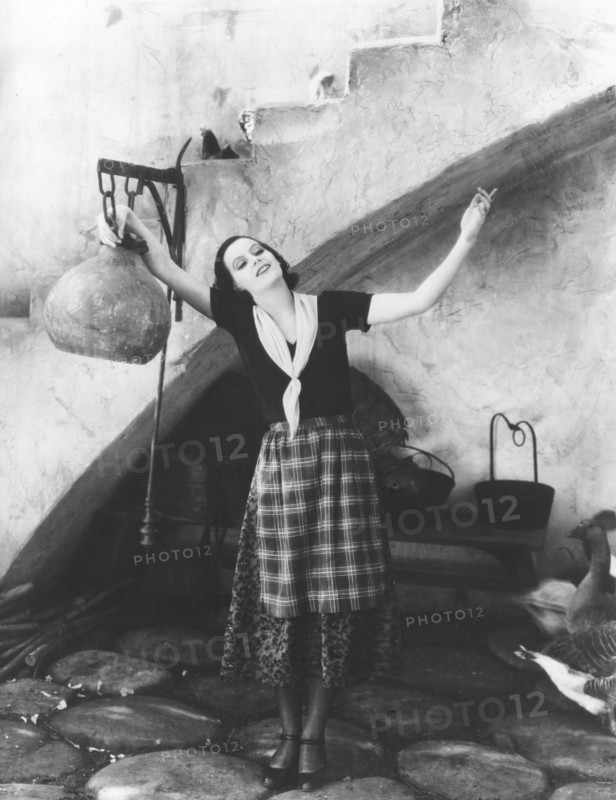 Greta Garbo on-set of the Silent Film, "The Torrent", 1926