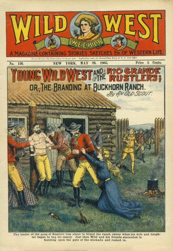 Cover of Wild West Weekly Magazine, No. 136, May 26, 1905