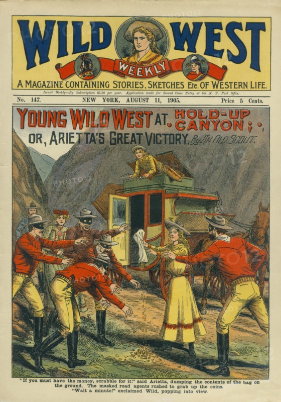 Cover of Wild West Weekly Magazine, No. 147, August 11, 1905
