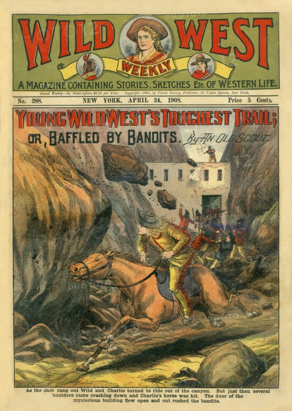 Cover of Wild West Weekly Magazine, No. 288, April 24, 1908