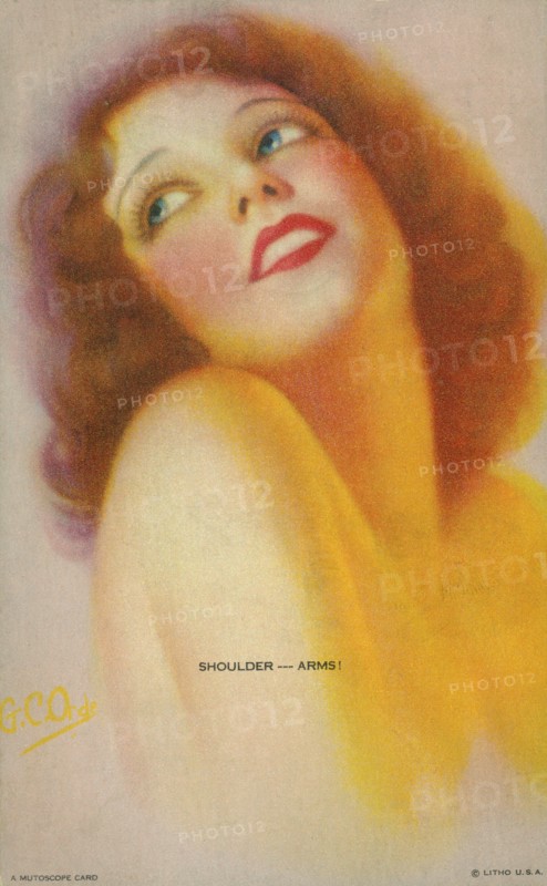 "Shoulder--Arms!", Mutoscope Card, 1940s