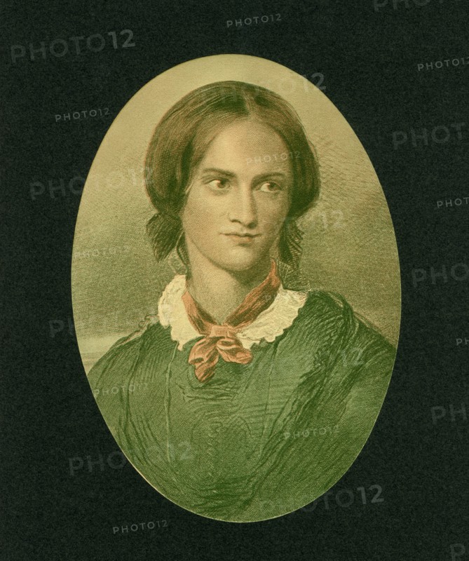 Charlotte Bronte (1816-55), English Novelist and Poet, Portrait, Engraving