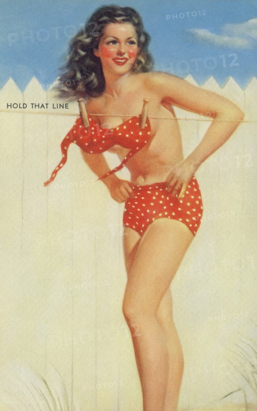 "Hold That Line", Mutoscope Card, 1940s
