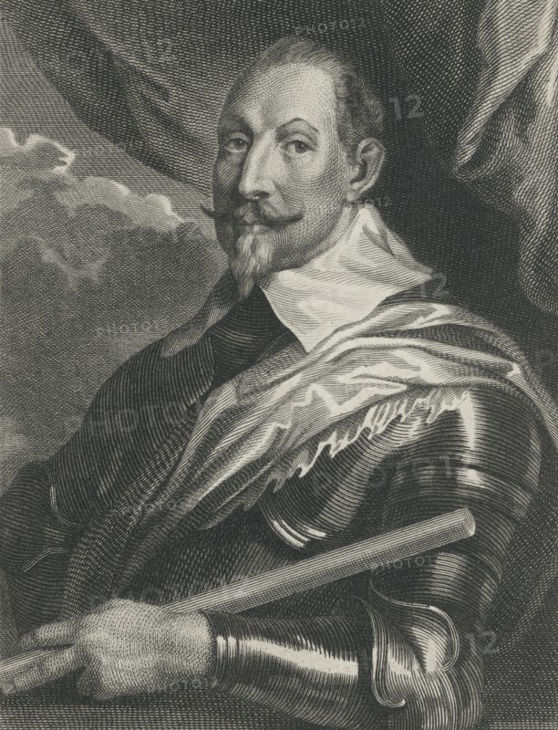 Gustavus Adolphus (1594-1632), King of Sweden, Engraving, 1800's