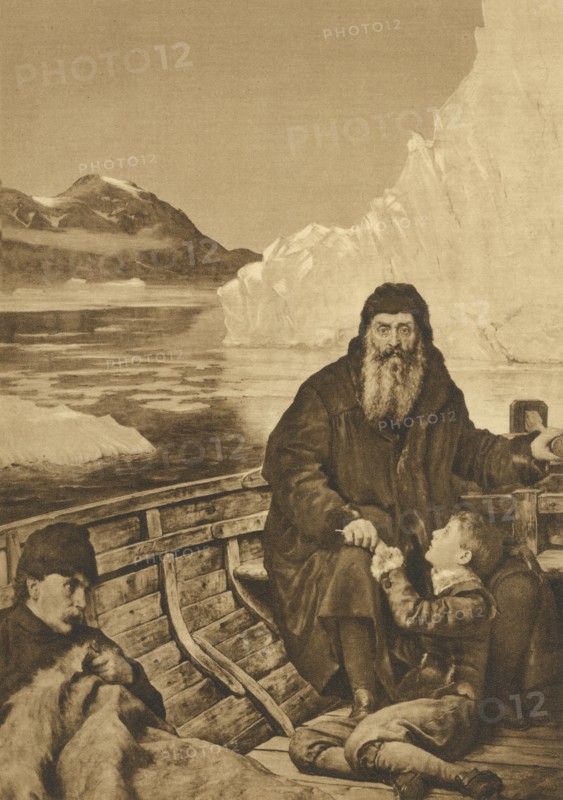 Last Voyage of Henry Hudson, Illustration from Painting by John Collier