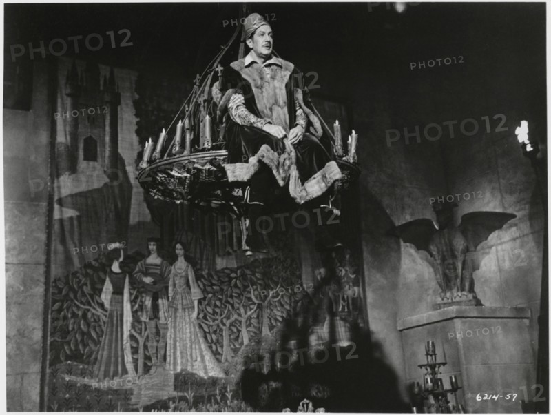 Vincent Price, on-set of the Film, "The Raven", 1963
