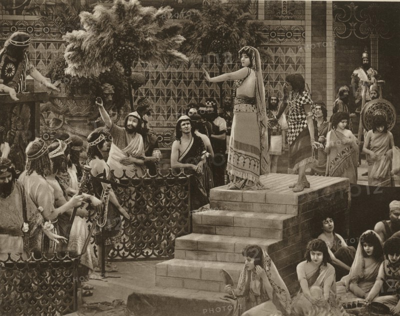 Marriage Market Scene during Ancient Babylonian Story as part of the Silent Film, "Intolerance", by D.W. Griffith, 1916